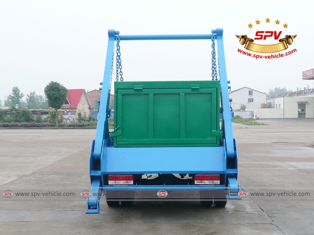 Back view of 4 CBM Skip Loader - Dongfeng